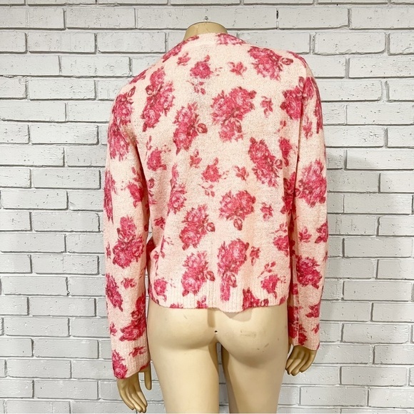 J.Crew Women’s Brushed Wool Rose Garden Crewneck Sweater - Picture 7 of 10